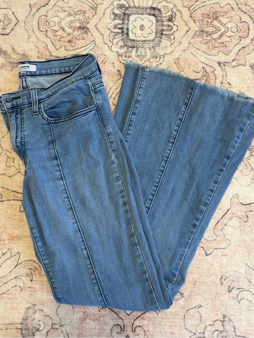 High-Rise Wide-Leg Jeans in Light Blue